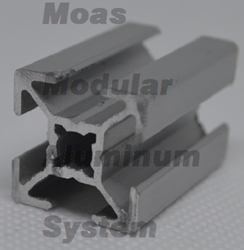 Perfil de aluminio 20 x 40 2.000 mm corte 50 mm tipo B ranura 6